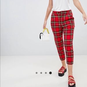 Stradivarius Plaid Pants